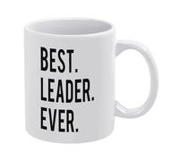 Best Leader Ever-11oz White Ceramic Coffee Mug, Supervisor Team Leader Mug, Boss Gift, Leader Manager Gift Ideas, Leader Appreciation, Office Coffee Mug, Boss Mug, Christmas Birthday Retirement