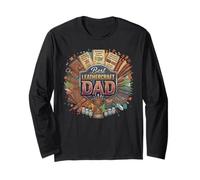 Best Leathercraft Dad Leatherworker Tooling Art Long Sleeve T-Shirt