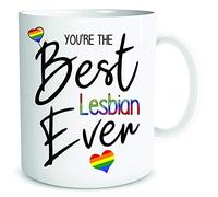 Best Lesbian Ever Mug Gay LGBT Gay Pride Novelty Coffee Cup Birthday Present Lesbian Christmas Gift Colleague Secret Santa Gift Idea WSDMUG1826