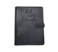 Best Life Ever JW Tract Holder with 10 Transparent Side Pockets Mini Field Service Organizer Jehovah Witness Accessories for Pioneers Ideas Gifts (Black)