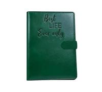 Best Life Ever JW Tract Holder with 10 Transparent Side Pockets Mini Field Service Organizer Jehovah Witness Accessories for Pioneers Ideas Gifts (Green)