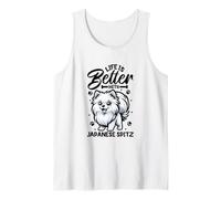 Best life with Japanese Spitz Tank Top