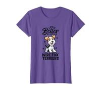 Best life with Wire fox terrier T-Shirt