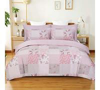 Best Linen Single Duvet Cover Set with 1 Pillowcase 100% Microfiber Soft & Breathable Bedding Set Easy Care Machine Washable (Floral Grey, Single 2 Piece)