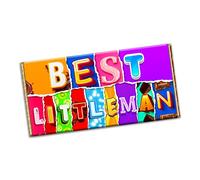 Best little man Chocolate Bar Wrapper Novelty Gift present for Wedding Marriage New year (#1382) (with chocolate bar)