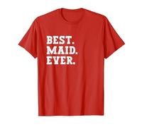Best Maid Ever Funny Maid T-Shirt, Men, Red, X-Large