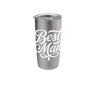 Best Man Wedding Party Script Design Stainless Steel Insulated Tumbler