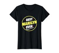 Best Marilyn Ever Funny Marilyn Name Saying Value Graphic T-Shirt, Women, Black, S