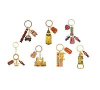 Best Mix of Famous London Icons Set of 7 Metal Key Rings