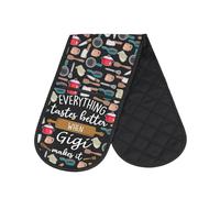 Best Mom Baking Cooking Kitchen Pot Holder Everything Tastes Better When Gigi Makes It Oven Mitts Mother Wife Gift (Gigi Makes)