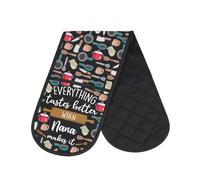 Best Mom Baking Cooking Kitchen Pot Holder Everything Tastes Better When Nana Makes It Oven Mitts Mother Wife Gift (Nana Makes)