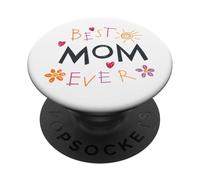 Best Mom Ever Cute Drawing Mama Mother's Day Toddler PopSockets Adhesive PopGrip