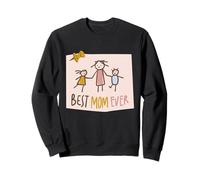 Best Mom Ever Cute Drawing Mama Mother's Day Toddler Sweatshirt