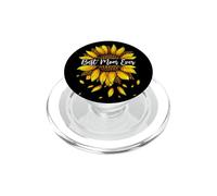 Best Mom Ever Sunflower Leopard Proud Mom Gifts Mothers Day PopSockets PopGrip for MagSafe