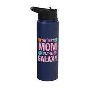Best Mom in the Galaxy - Mother's Day Present for Her Stainless Steel Insulated Water Bottle