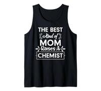 Best mom Raises a Chemist Science Parent Design Tank Top