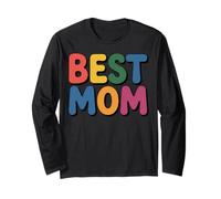 Best Mom Super Colorful Whimsical Design Long Sleeve T-Shirt