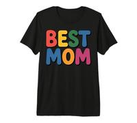 Best Mom Super Colorful Whimsical Design Premium T-Shirt