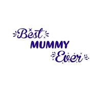 Best Mommy Ever Mother Day Wall Vinyl Sticker Decor 30x64.2cm Can Modify and add Information DarkBlue