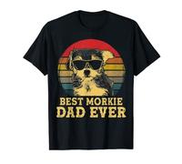 Best Morkie Dad Ever Dog Lovers Retro Vintage T-Shirt