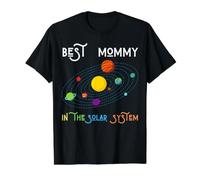 Best Mother in The Solar System Milky Way Galaxy Earth Ever Value Graphic T-Shirt, Men, Black, M