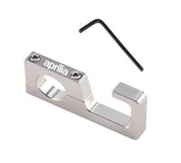 Best motorcycle hooks for storage For RSV4 RSV1000/R Caponord 1200 Dorsoduro 750 Shiver Motorcycle Accessories CNC Cylinder Helmet Hook Holder Clamp(Silver)