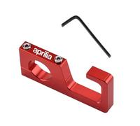 Best motorcycle hooks for storage For RSV4 RSV1000/R Caponord 1200 Dorsoduro 750 Shiver Motorcycle Accessories CNC Cylinder Helmet Hook Holder Clamp(Red)