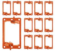 Best Mount 12 Pack Low Voltage Mounting Bracket 1 Gang for Drywall - Low Voltage Box Cable Pass Through Bracket for Network, HDMI, Telephone, Speaker Wires, Mud Ring