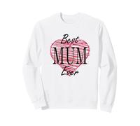 Best Mum Ever Cool Cute Red Heart Sketch For The Best Mum Sweatshirt