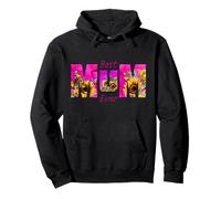 Best Mum Ever Mother's Day Sunflower Pink Vibrant for Mom Pullover Hoodie