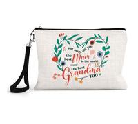 Best Mum & Grandma - A Heartfelt Mother's Day Tribute, Linen Cosmetics Bag, Beauty-Make up Bag for Girls-Womens.