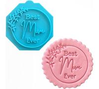 Best Mum Mothers Day Fondant Stamp Debosser Cupcake Icing Cookie Decoration Cake (6cm)
