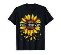Best Nana Ever Sunflower Leopard Funny Grandma Christmas T-Shirt