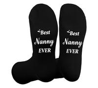Best Nanny Gifts,Birthday Cozy Special Holiday Practical Ideas Great Retirement Thoughtful Womens Day Mothers Day Valentines Sentimental Christmas Personalised Gifts for Nanny from Grandchildren Socks