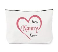 Best Nanny Gifts,Mothers Day Retirement Anniversary Unique Travel Useful 60th 40th 50th 30th 70th 80th 90th 65th 75th Birthday Christmas Valentines Great Gifts for Nanny from Grandchildren,Makeup Bag