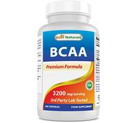 Best Naturals BCAA Branch Chain Amino Acid, 3200mg per serving, 200 Capsules - Pharmaceutical Grade - 100% Pure Instantized Formula | Pre/Post Workout Bodybuilding Supplement | Boost Muscle Growth