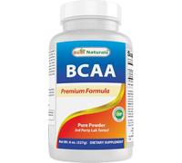 Best Naturals BCAA Powder 8 OZ Branch Chain Amino Acids Pharmaceutical Grade