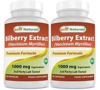 Best Naturals Bilberry Extract 1000mg for Healthy Vision, 90 Count (90 Count (Pack of 2))