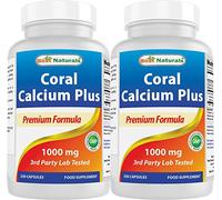 Best Naturals Coral Calcium Plus 1000 mg 250 Capsules (250 Count (Pack of 2))
