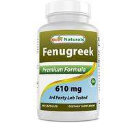 Best Naturals Fenugreek 610 mg 180 Capsules (180 Count (Pack of 1))