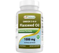 Best Naturals Flaxseed Oil 1000 mg 240 Softgels
