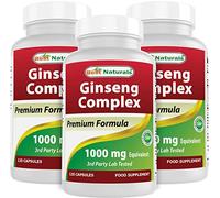 Best Naturals Ginseng Complex 1000 mg 120 Capsules (120 Count (Pack of 3))