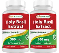 Best Naturals Holy Basil Extract 500 mg 120 VCaps (120 Count (Pack of 2))