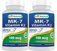Best Naturals MK-7 Vitamin K2 100 mcg 120 Vcaps (120 Count (Pack of 2))
