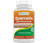 Best Naturals Quercetin with Bromelain Veggie Capsule - 800mg of Quercetin & 165 mg of Bromelain (2400 GDU/g), 120 Count (120 Count (Pack of 1))