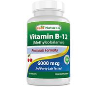 Best Naturals Vitamin B-12 as Methylcobalamin (Methyl B12), 6000 mcg 120 Sublingual Tablets (120 Count (Pack of 1))