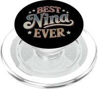 Best Nina Ever Retro Vintage Sunset Hispanic Grandma PopSockets PopGrip for MagSafe