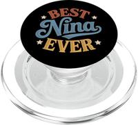 Best Nina Ever Retro Vintage Sunset Hispanic Grandma PopSockets PopGrip for MagSafe