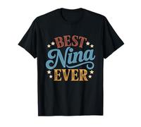 Best Nina Ever Retro Vintage Sunset Hispanic Grandma T-Shirt