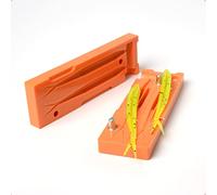 best_nj Soft Plastic Mold Lure Making Injection Molds Fishing Lures Zoom Super Fluke 4'' Two Cavity